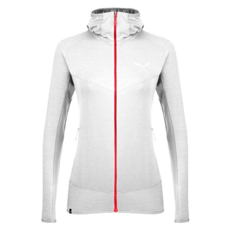 Women's sweatshirt Salewa Light Micro PL White Melange