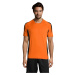 SOĽS Maracana 2 Ssl Uni funkčné tričko SL01638 Orange / Black