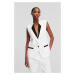 Sako Karl Lagerfeld Tailored Gilet White/Black