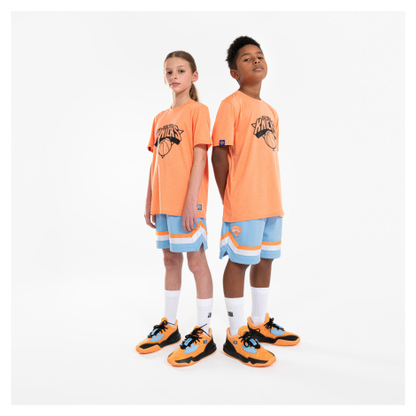 Detské basketbalové tričko TS 900 NBA Knicks oranžové TARMAK