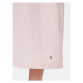 Tommy Hilfiger Koktejlové šaty Shiny Interlock C-Nk Ss WW0WW40732 Ružová Slim Fit