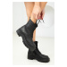 Soho Women's Black Boots & Booties 18530