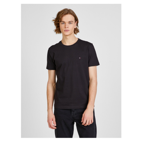 Men's Black T-Shirt with Tommy Hilfiger Print - Men