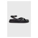 Kožené sandále Patrizia Pepe dámske, čierna farba, 2X0023 L048 K103