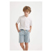 DEFACTO Boy's V-Neck Short Sleeve T-Shirt