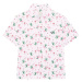 Callaway Boys All Over Flamingo Printed Bright White Polo košeľa