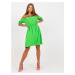 Light green minidress of one size with elastic waistband