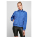 Women's Oversized Shiny Nylon Jacket Sports Blue Color