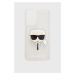 Puzdro na mobil Karl Lagerfeld iPhone 13 strieborná farba