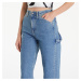 Kalhoty Calvin Klein Jeans High Rise Straight Denim Light