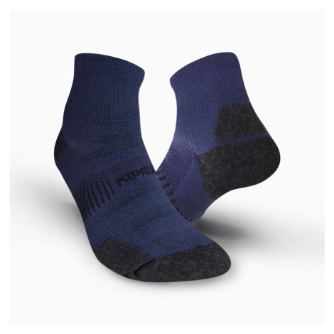 Bežecké ponožky Run900 Mid hrubé polovysoké modré