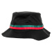 Stripe Bucket Hat Black/Tan/Green