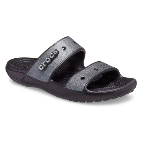 CROCS-Classic Croc Glitter II Sandal black Čierna