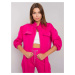 Fuchsiová dámská crop mikina na zip -EM-BL-638.37P-fuchsia