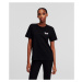 Tričko Karl Lagerfeld Embroidery Sunglasses T-Shirt Black