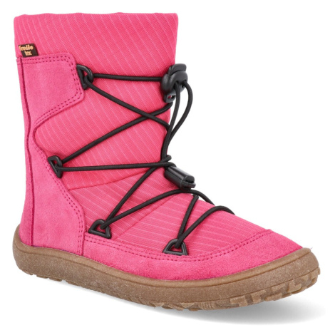 Zima 2023 Barefoot snehule s membránou Froddo - BF Tex Track Wool Fuxia ružové