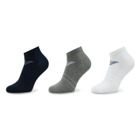 Emporio Armani Súprava 3 párov nízkych členkových ponožiek 300048 3R234 51736 Farebná