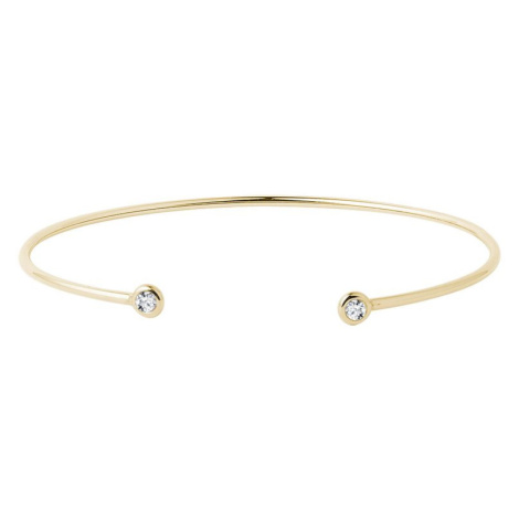 Zlatý náramok s bezel diamantmi KLENOTA