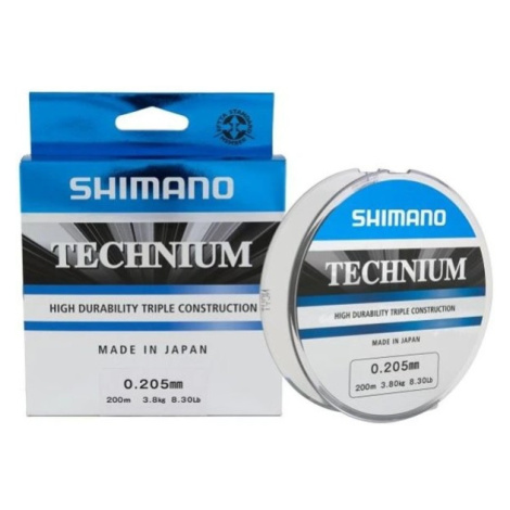 Shimano vlasec technium grey 200 m - 0,305 mm 8,5 kg