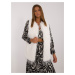 Ecru elegant fur vest with fastening