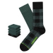 CHEERIO* Ponožky  zelená / čierna