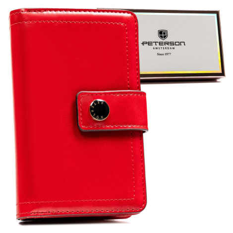 Dámska peňaženka vertikálnej orientácie vyrobená z ekologickej kože— Peterson