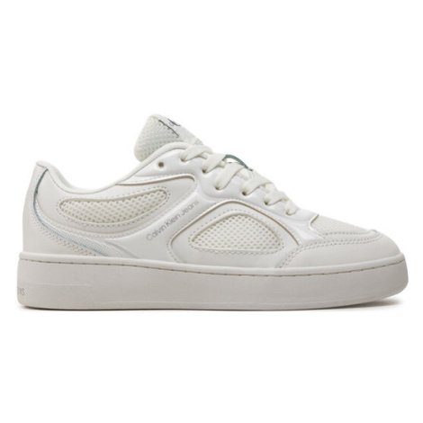 Calvin Klein Jeans Sneakersy Basket Cupsole Low Mix In Met YW0YW01387 Biela