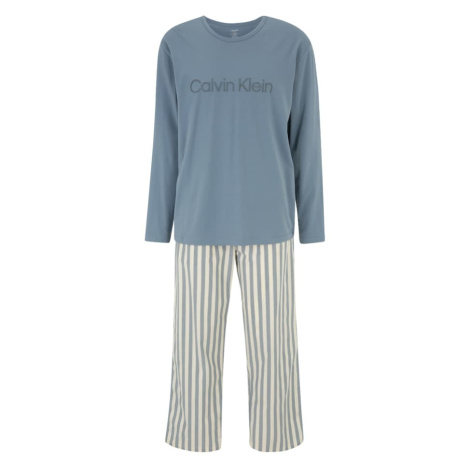 Calvin Klein Underwear Dlhé pyžamo  svetlomodrá / čierna / biela
