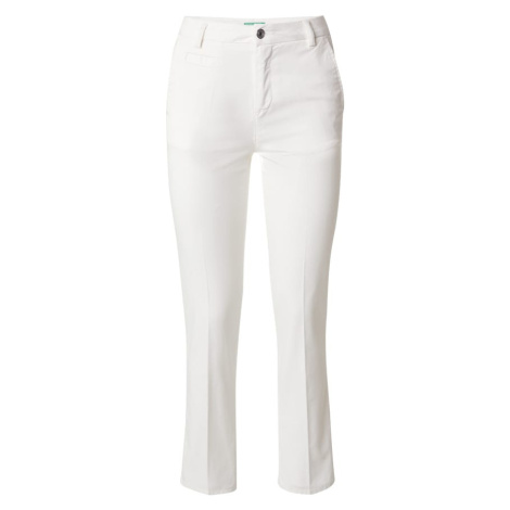 UNITED COLORS OF BENETTON Chino nohavice  biela