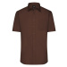 James & Nicholson Pánska košeľa s krátkym rukávom JN680 - Hnedá