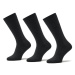 Hugo Súprava 3 párov vysokých ponožiek unisex 3P Rs Uni Colors Cc 50473183 Sivá