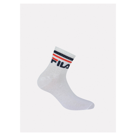 Set of three pairs of men's white FILA ankle socks - Men's