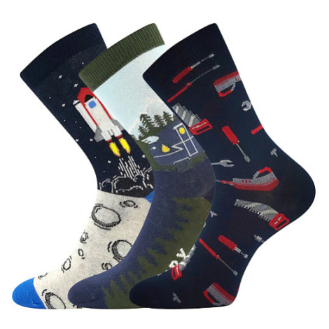 BOMA® ponožky 057-21-43 15/XV mix B - chlapci 3 páry 120681