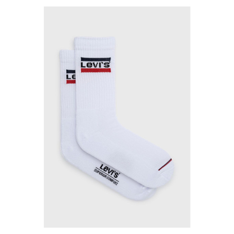 Ponožky Levi's 37157.0735-white, pánske, biela farba Levi´s