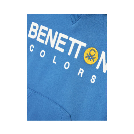 United Colors Of Benetton Mikina 3T32G2003 Modrá Regular Fit