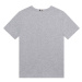 Detské bavlnené tričko BOSS šedá farba, s potlačou