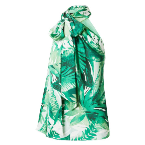 Lauren Ralph Lauren Blúzka  smaragdová / jedľová / pastelovo zelená / biela