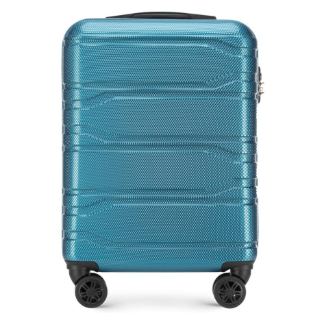 Kabínový kufor z polykarbonátu s rebrovaním modrý 56-3P-981-96 Wittchen