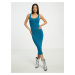 Women's Blue Sheath Midi Dress Pieces Kitte - Women