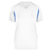 James & Nicholson Dámske športové tričko s krátkym rukávom JN316 - Biela / kráľovská modrá