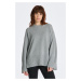 SVETER GANT D1. LOUNGE C-NECK SWEATER šedá