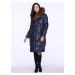 PERSO Woman's Coat BLH220039FXR Navy Blue