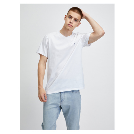 Biele pánske basic tričko Ralph Lauren