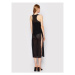 Sisley Plážové šaty 3HTALH009 Čierna Regular Fit