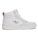 Calvin Klein Jeans Sneakersy Basket Cupsole Mid Irreg Line Wn YW0YW00921 Écru