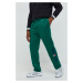 Tepláky Tommy Jeans pánske, zelená farba, rovné