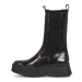 Calvin Klein Členková obuv s elastickým prvkom Pitched Chelsea Boot HW0HW01686 Čierna