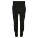 High-waisted jersey leggings for girls - black