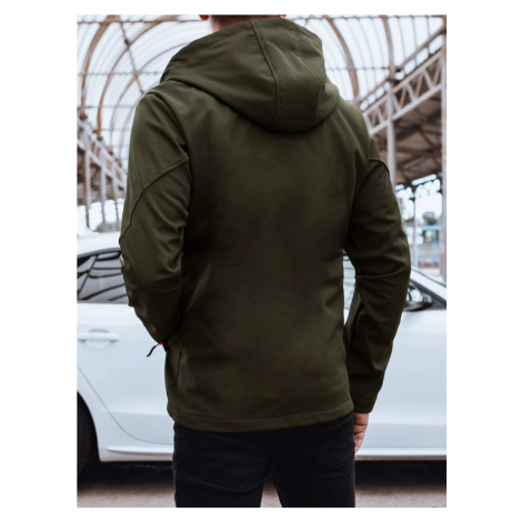Dstreet Green Men's Softshell Jacket with Hood