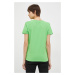 Tričko Tommy Hilfiger dámsky,zelená farba,WW0WW37877